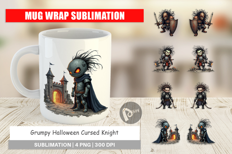 Mug Wrap Grumpy Knight