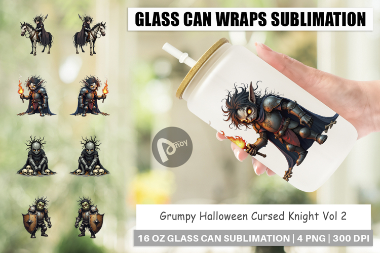 Glass Can Grumpy Knight