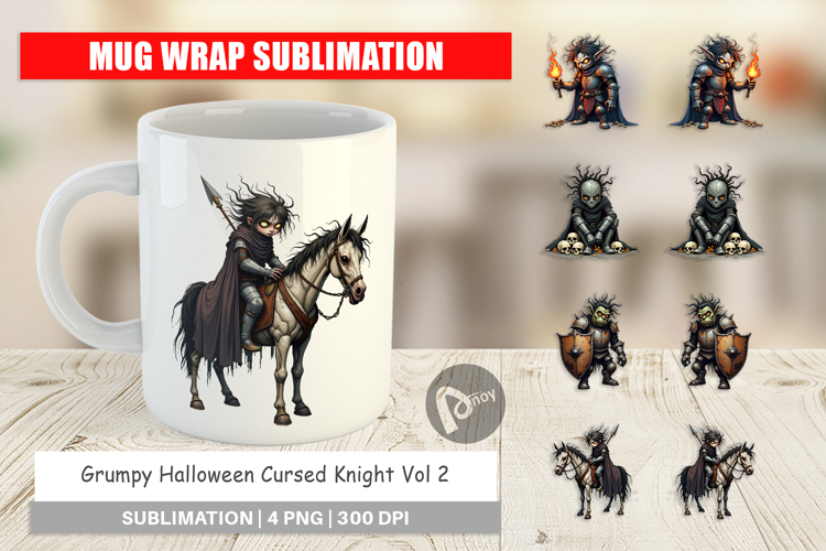 Mug Wrap Grumpy Knight