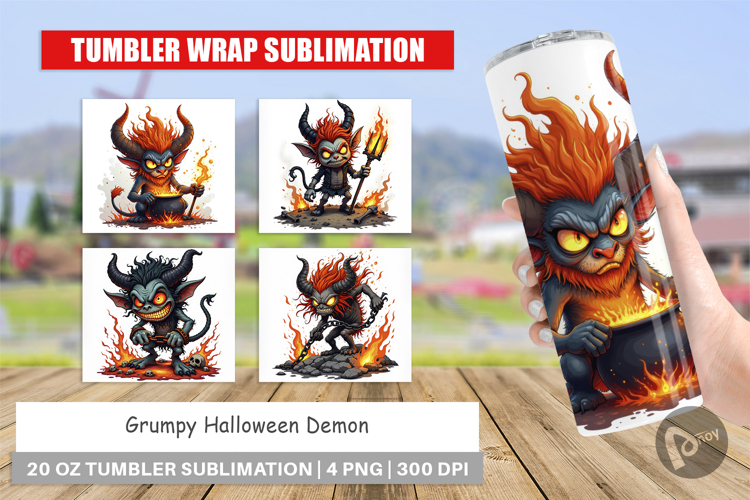 Tumbler Grumpy Demon