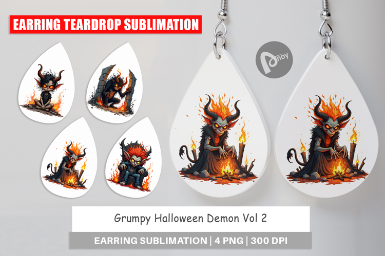 Earring Grumpy Demon