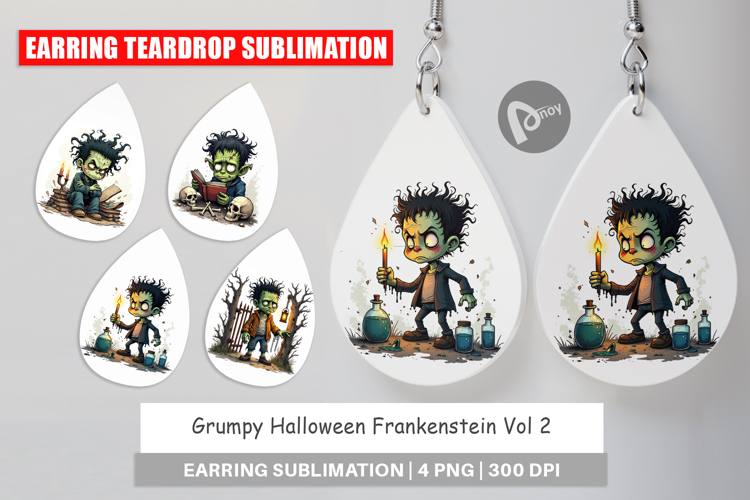 Earring Grumpy Frankenstein