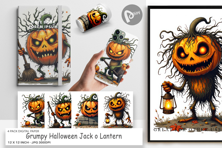 Halloween Scrapbook Paper Image 10