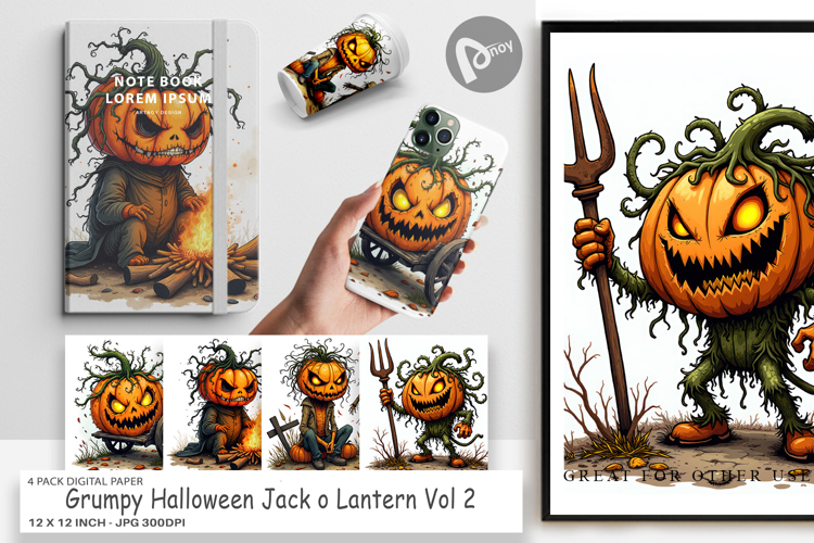 Halloween Scrapbook Paper Image 9