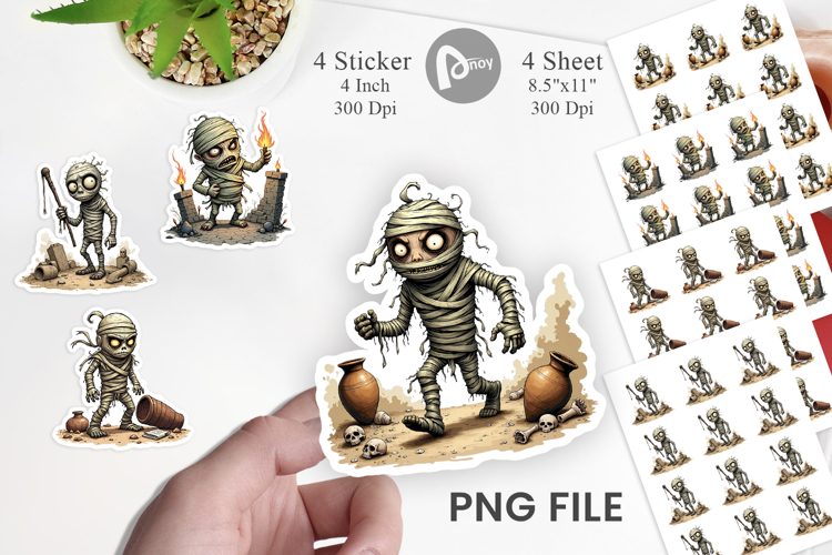 Grumpy Mummy Sticker