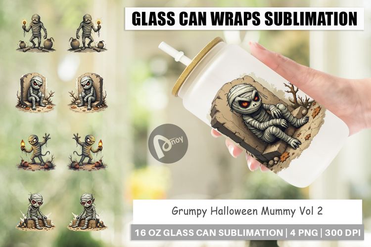 Glass Can Grumpy Mummy