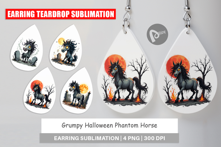 Earring Grumpy Phantom Horse
