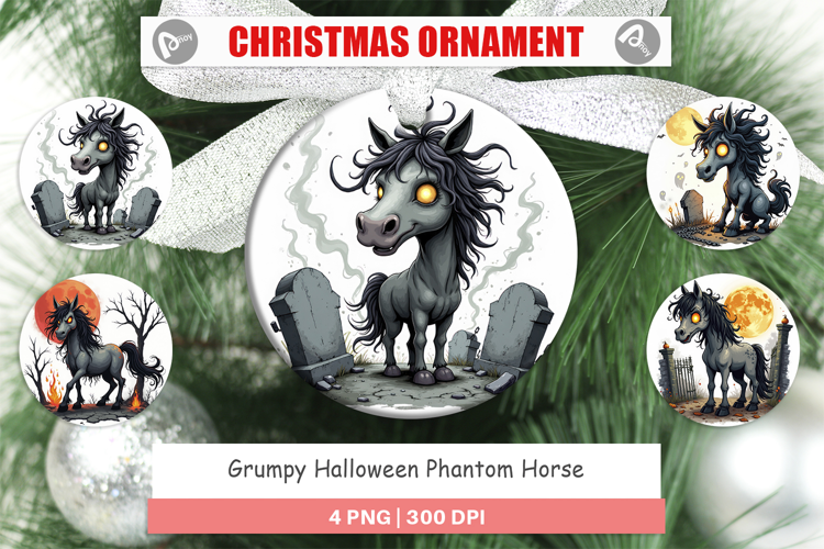 Ornament Grumpy Phantom Horse