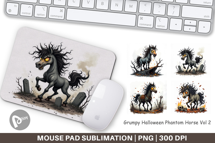 Mouse Pad Grumpy Phantom Horse