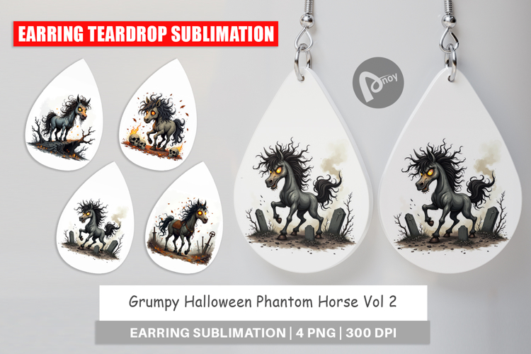 Earring Grumpy Phantom Horse