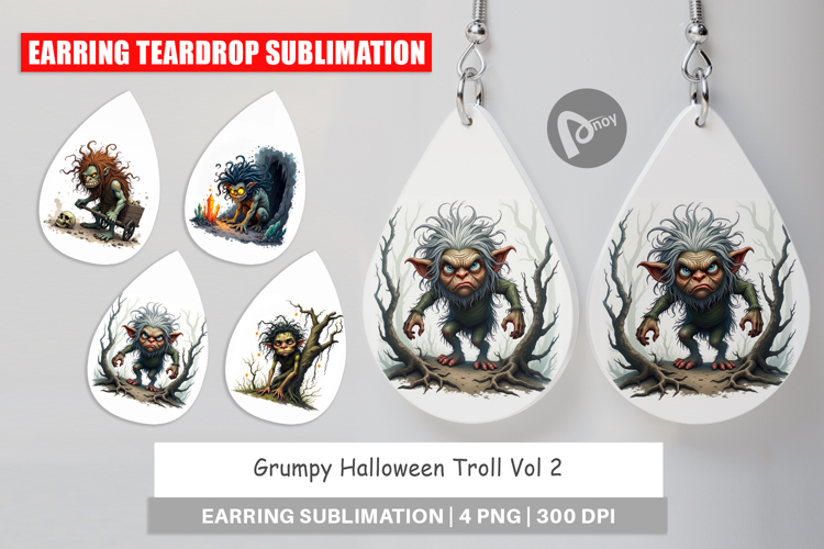 Earring Grumpy Troll