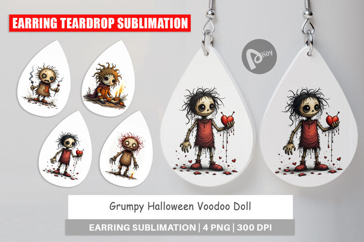 Earring Grumpy Voodoo Doll