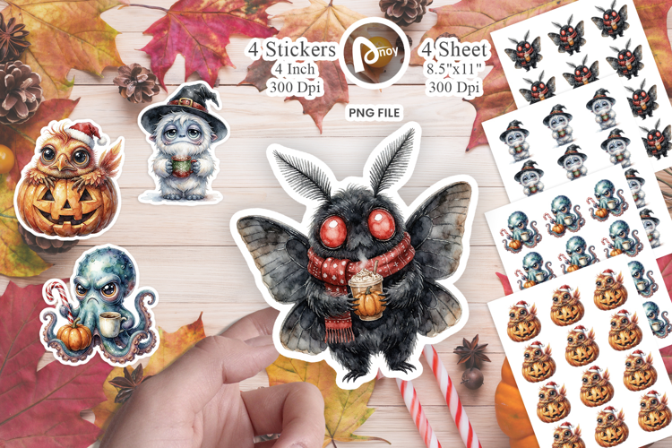Grumpy Holiday Monsters Sticker