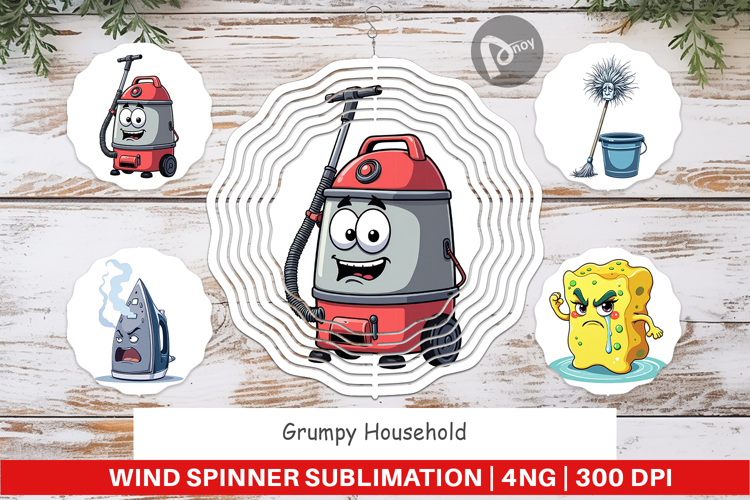 Wind Spinner Grumpy Household