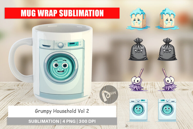 Mug Wrap Grumpy Household example image 1