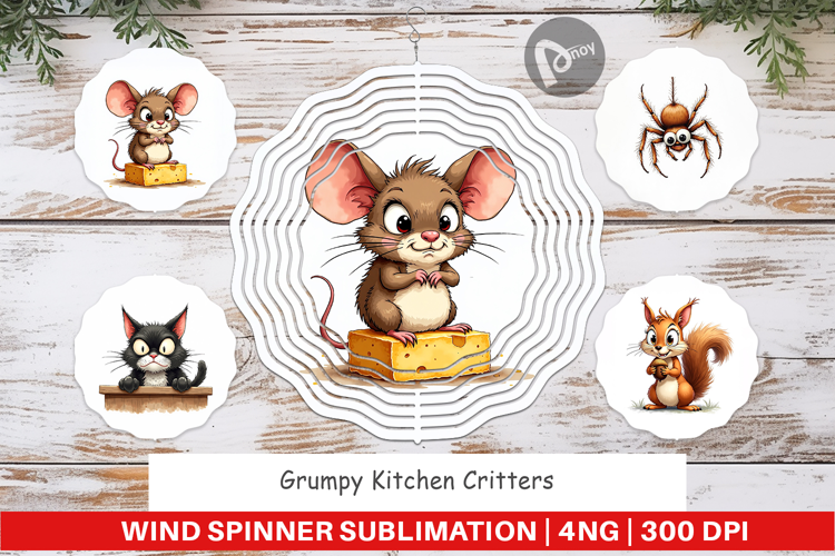 Grumpy Kitchen Wind Spinner