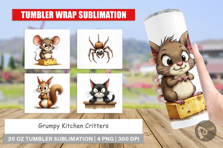 Grumpy Kitchen Critters Tumbler