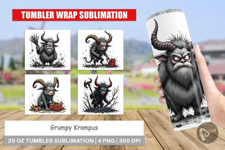 Tumbler Grumpy Krampus