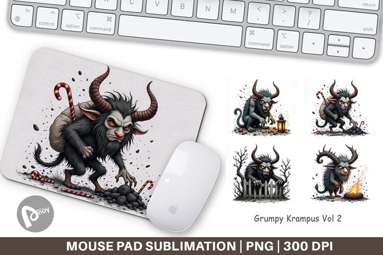 Mouse Pad Grumpy Krampus