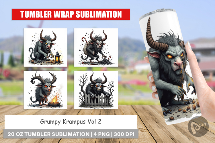 Tumbler Grumpy Krampus