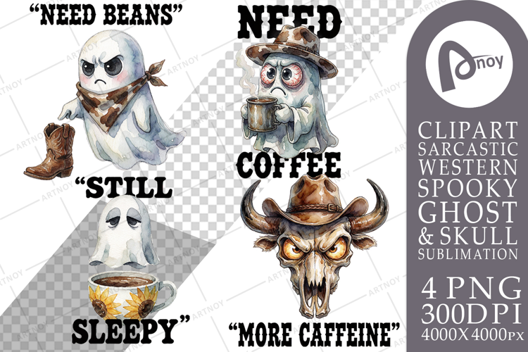 Grumpy Coffee Cowboy Sublimation