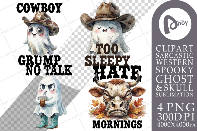 Grumpy Coffee Cowboy Sublimation