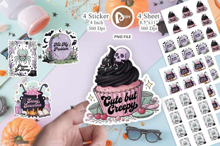 Pastel Goth Coffee Spirit Sticker