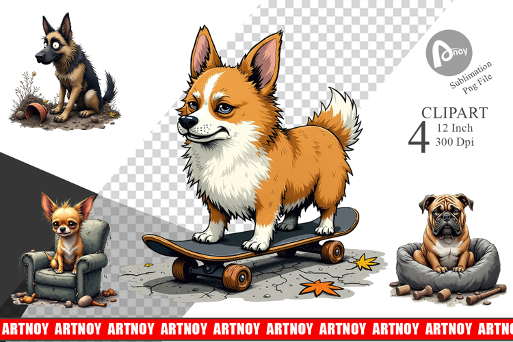 Grumpy Pooch Clipart