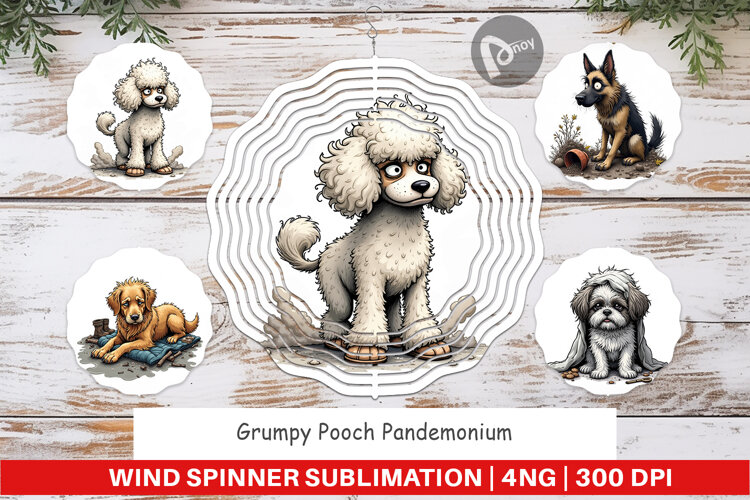 Wind Spinner Grumpy Pooch example image 1