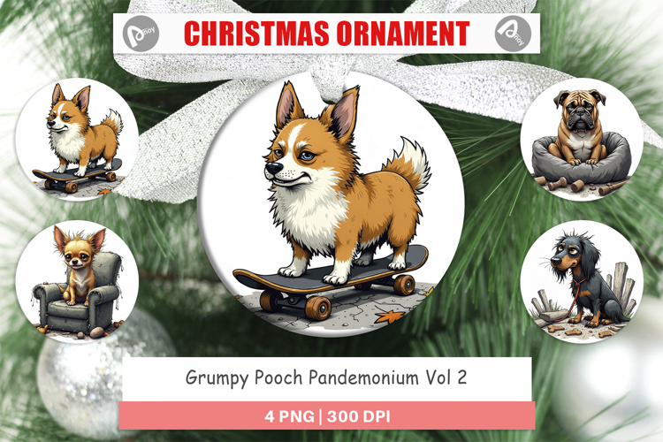 Ornament Grumpy Pooch