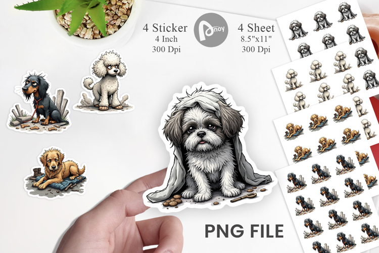 Grumpy Pooch Sticker