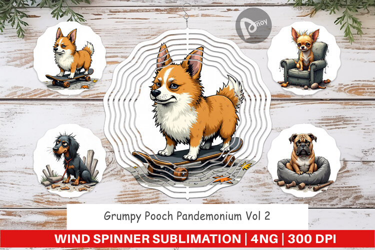 Wind Spinner Grumpy Pooch example image 1
