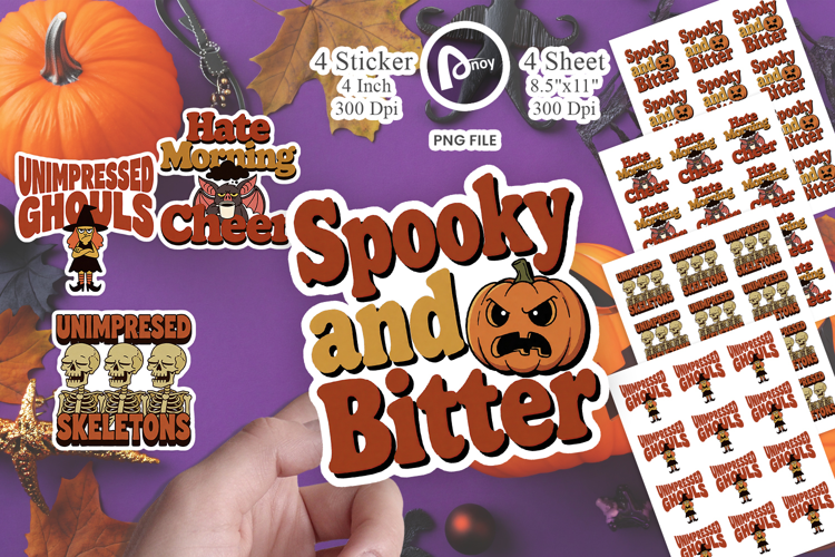 Grumpy Pumpkin Vibe Sticker
