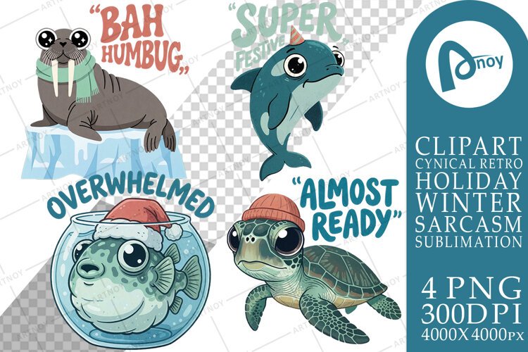 Arctic Marine Christmas Sublimation example image 1