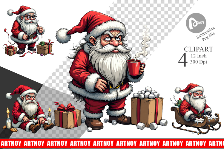 Grumpy Santa Clipart (5866506)