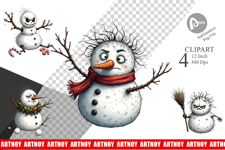 Snowman Clipart Image 8