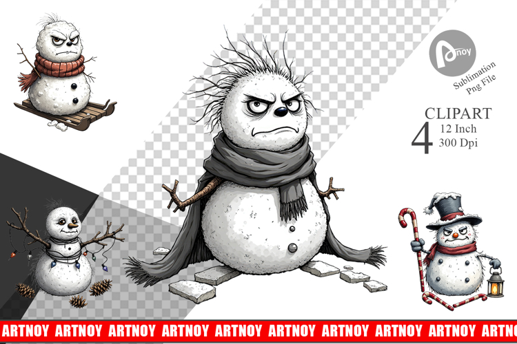 Snowman Clipart Image 7