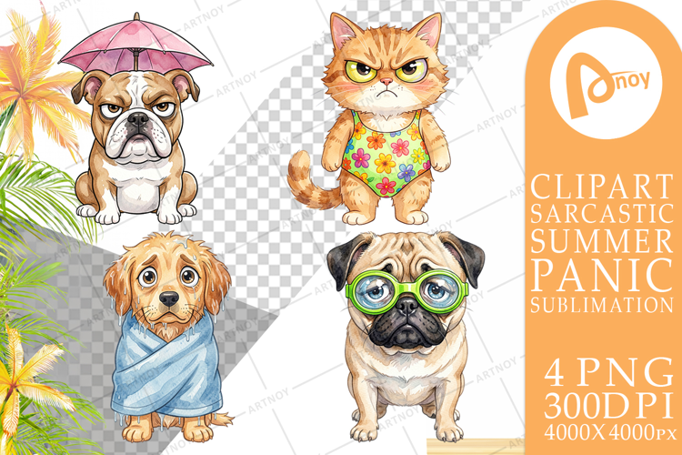 Grumpy Summer Pet Sublimation