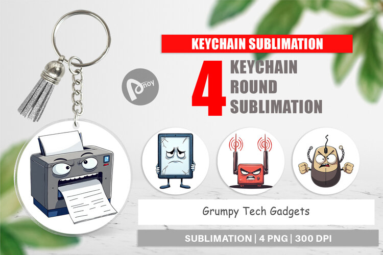 Keychain Grumpy Tech Gadgets example image 1