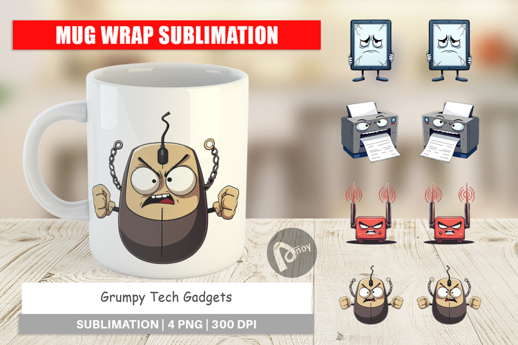 Mug Wrap Grumpy Tech Gadgets