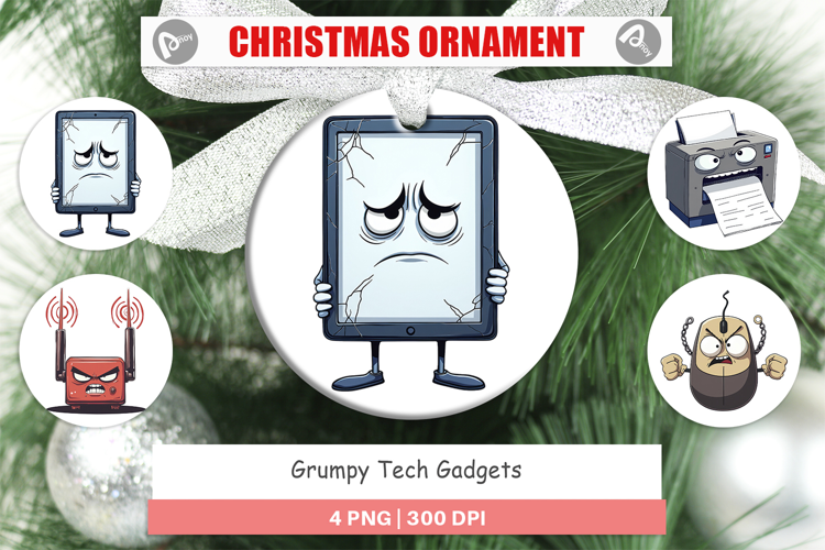 Ornament Grumpy Tech Gadgets
