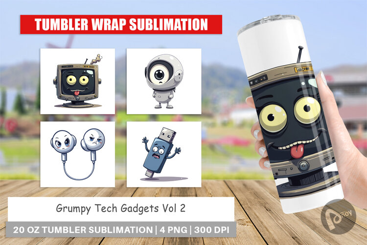 Tumbler Grumpy Tech Gadgets example image 1