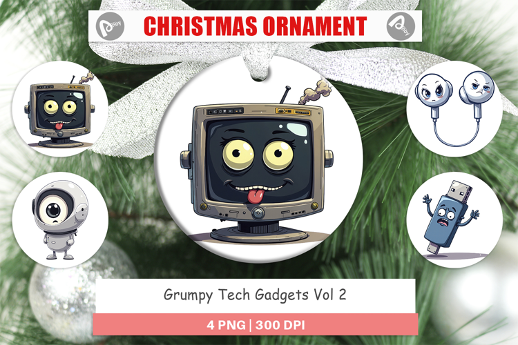 Ornament Grumpy Tech Gadgets