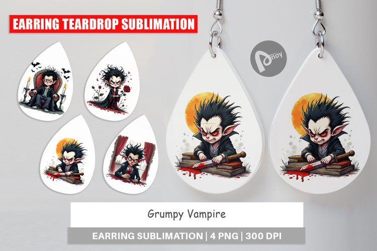 Earring Grumpy Vampire