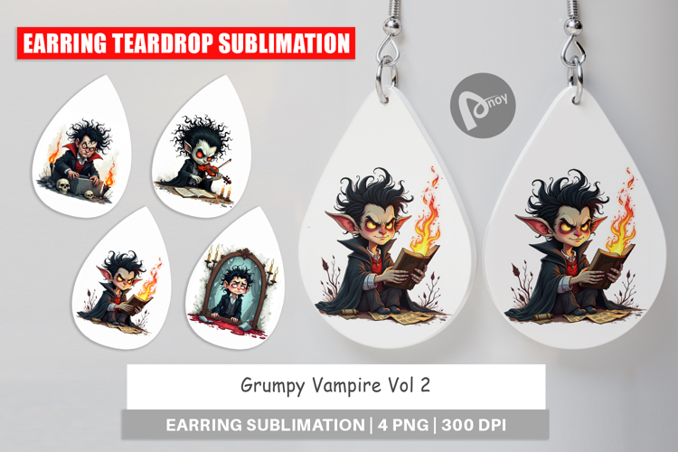 Earring Grumpy Vampire