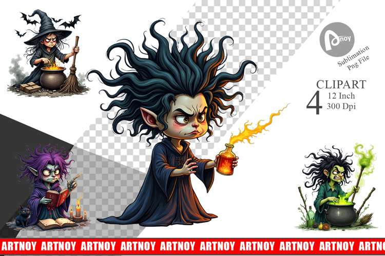 Grumpy Witch Clipart