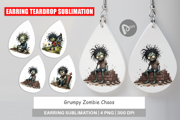 Earring Grumpy Zombie