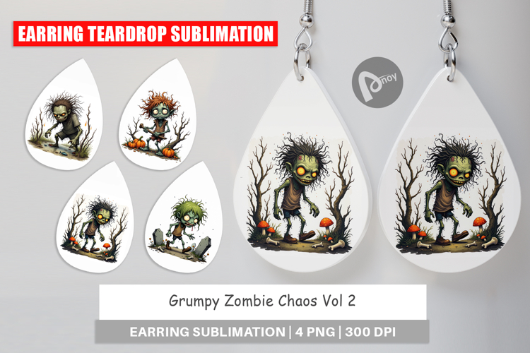 Earring Grumpy Zombie