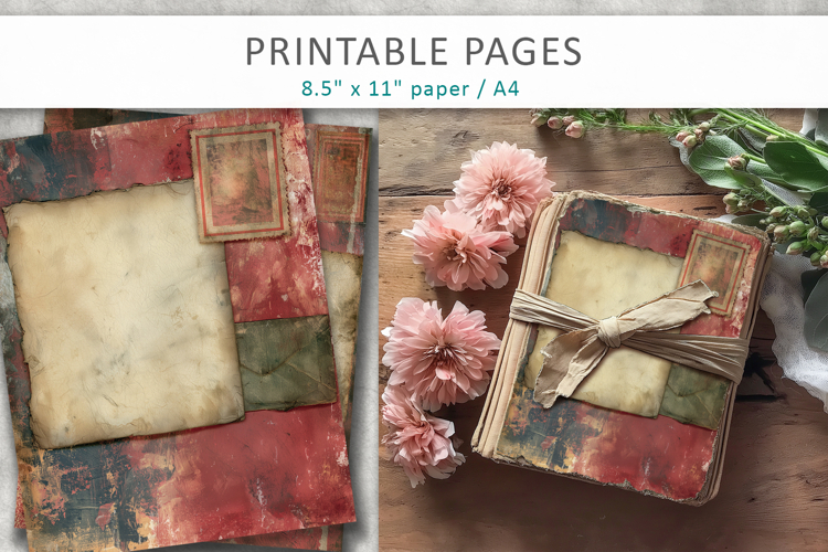 Antique Grunge Paper, Mixed Media Papers
