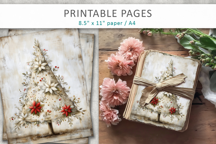 Grunge Christmas pages, Christmas scrapbooking